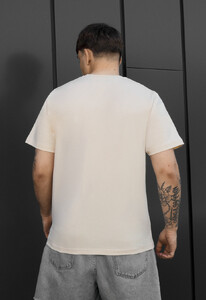 Фото - Мужская футболка Staff logo light beige из хлопка - Men box