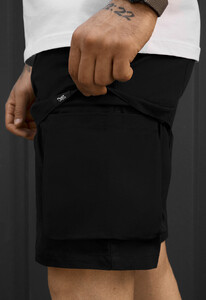 Фото - Мужские шорты Staff cargo fot black из прочной ткани - Men box