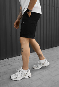 Фото - Мужские шорты Staff cargo fot black из прочной ткани - Men box