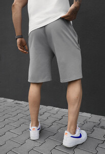 Фото - Чоловічі однотонні трикотажні шорти Staff wh light gray - Men box