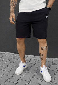 Фото - Чоловічі зручні трикотажні шорти Staff dje navy logo - Men box