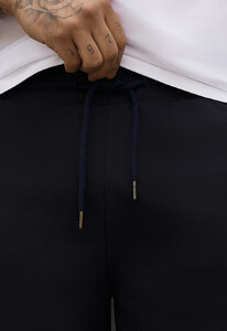 Фото - Чоловічі зручні трикотажні шорти Staff dje navy logo - Men box