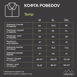 Фото - Мужское теплое худи Pobedov Temp цвет графит - Men box