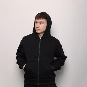 Фото - Чоловіче тепле худі Pobedov Temp чорного кольору - Men box