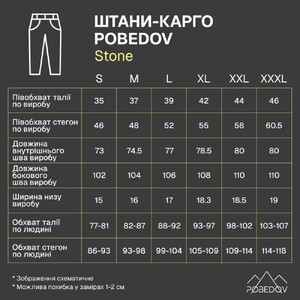 Фото - Мужские удобные брюки-карго Pobedov Stone цвет темно-синий - Men box