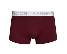 Фото - Боксеры мужские Sammy Icon бордовые с контрастным поясом - Men box