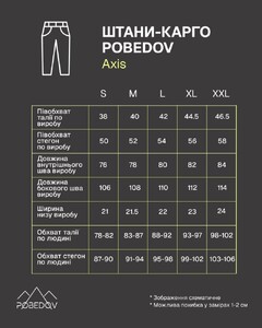 Фото - Мужские молодежные брюки-карго Pobedov Axis цвет хаки - Men box