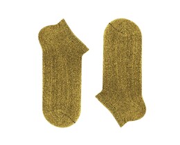 Фото - Шкарпетки короткі люрексові SOX темно-золоті Dark gold dust - Men box
