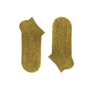 Фото - Носки короткие люрексовые SOX темно-золотые Dark gold dust - Men box