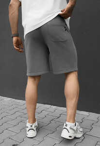 Фото - Чоловічі зручні трикотажні шорти Staff dje gray logo - Men box
