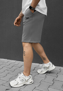 Фото - Чоловічі зручні трикотажні шорти Staff dje gray logo - Men box