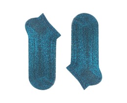 Фото - Женские носки SOX с люрексовой ниткой. Цвет: индиго - Men box