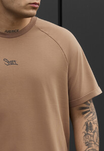 Фото - Мужской летний комплект футболка + шорты Staff mb logo brown - Men box