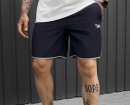 Фото - Мужские легкие пляжные шорты Staff el navy logo - Men box