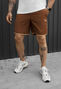 Фото - Мужские легкие пляжные шорты Staff el brown logo - Men box