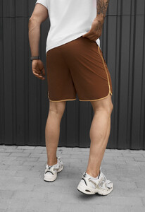 Фото - Мужские легкие пляжные шорты Staff el brown logo - Men box