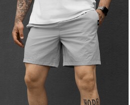 Фото - Мужские пляжные шорты Staff po light gray с карманами - Men box