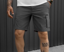 Фото - Мужские шорты Staff cargo fot dark gray из прочной ткани - Men box