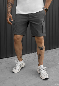 Фото - Мужские шорты Staff cargo fot dark gray из прочной ткани - Men box