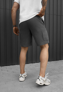 Фото - Мужские шорты Staff cargo fot dark gray из прочной ткани - Men box