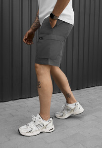 Фото - Мужские шорты Staff cargo fot dark gray из прочной ткани - Men box