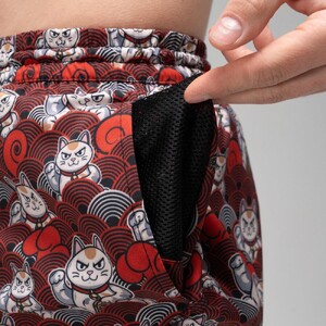 Фото - Мужские шорты для плавания Slavni Swimming Pool Print бордово-белые - Men box