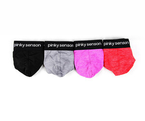 Фото - Брифы мужские Pinky Senson фиолетовые с черной резинкой - Men box