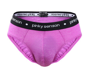 Фото - Брифы мужские Pinky Senson фиолетовые с черной резинкой - Men box