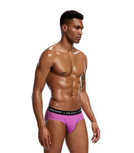 Фото - Брифы мужские Pinky Senson фиолетовые с черной резинкой - Men box