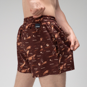 Фото - Мужские шорты для плавания Slavni Swimming Pool Print шоколадного цвета - Men box