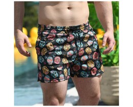 Фото - Мужские шорты для плавания Slavni Swimming Pool Print черно-цветные - Men box
