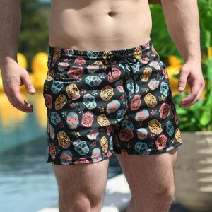 Фото - Чоловічі шорти для плавання Slavni Swimming Pool Print чорно-кольорові - Men box