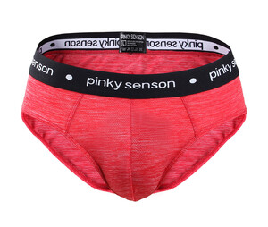Фото - Бріфи облягаючі від Pinky Senson червоні з чорною резинкою - Men box
