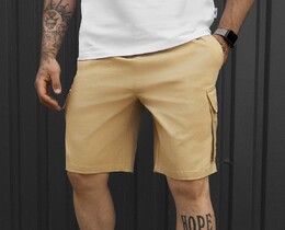Фото - Чоловічі шорти Staff cargo ski beige з кишенями - Men box