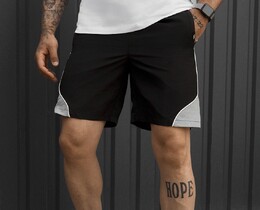 Фото - Мужские легкие пляжные шорты Staff ste black & gray reflective - Men box