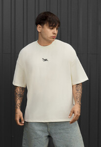 Фото - Мужская практичная футболка Staff logo milk oversize - Men box
