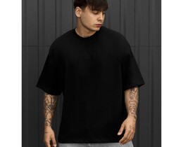 Фото - Мужская практичная футболка Staff logo black oversize - Men box