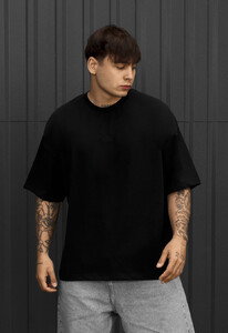 Фото - Мужская практичная футболка Staff logo black oversize - Men box