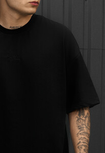 Фото - Мужская практичная футболка Staff logo black oversize - Men box