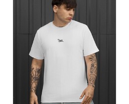 Фото - Чоловіча футболка Staff white logo в полоску - Men box