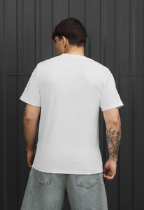 Фото - Мужская футболка Staff white logo в полоску - Men box