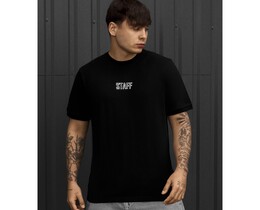 Фото - Чоловіча футболка Staff lu black logo reflective з рефлективним принтом - Men box