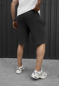 Фото - Мужские однотонные трикотажные шорты Staff wh dark gray - Men box