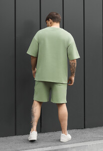 Фото - Чоловічий літній комплект футболка + шорти Staff no green oversize - Men box