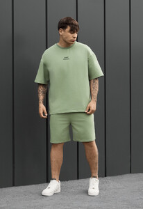 Фото - Чоловічий літній комплект футболка + шорти Staff no green oversize - Men box