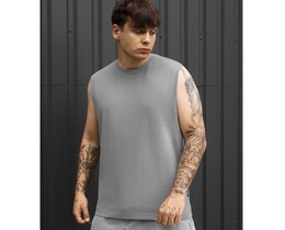 Фото - Чоловіча майка Staff gray з широкими вирізами під руками - Men box
