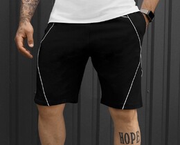 Фото - Чоловічі спортивні трикотажні шорти Staff rag black - Men box