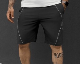Фото - Чоловічі спортивні трикотажні шорти Staff rag dark gray - Men box
