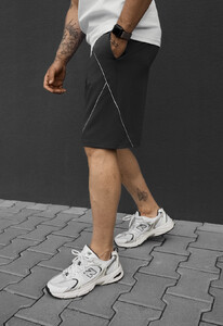 Фото - Мужские спортивные трикотажные шорты Staff rag dark gray - Men box