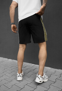 Фото - Мужские легкие пляжные шорты Staff ste black & olive reflective - Men box